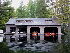 Boathouse at Camp Wild Air, Upper St Regis Lake, NY.jpg