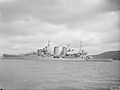 A La Plata-i csata hőse, a brit HMS Exeter nehézcirkáló 1941-ben.[21]