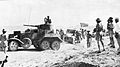 British supply convoy in Iran, headed by Soviet BA-10 armored vehicle.jpg