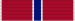 Width-44 scarlet ribbon with width-4 ultramarine blue stripe at center, surrounded by width-1 white stripes. Width-1 white stripes are at the edges.