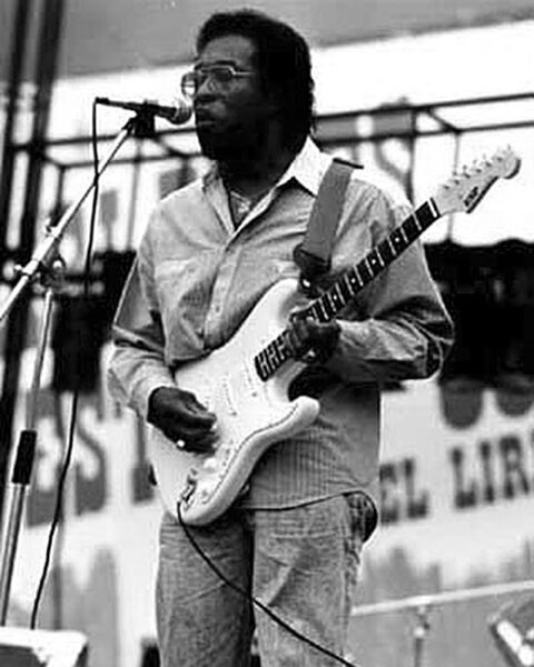 Buddy Guy at the Liri Blues Festival, Italy, in 1989