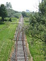 Old railway tracks to the harbour