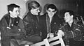 Robert Dureville en 1964 (3e) entouré de Patrick Péra (1er), Marianne Toutai-Renault (2e et Philippe Pélissier (4e).