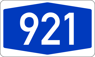 File:Bundesautobahn 921 number.svg