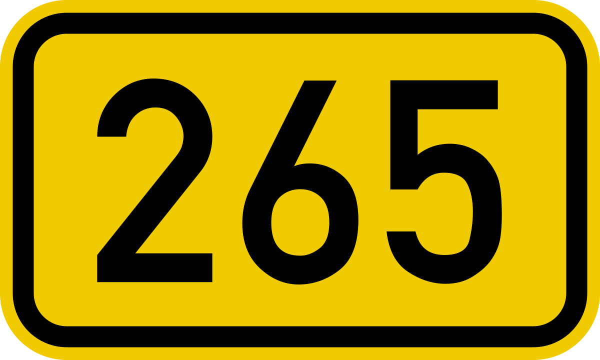 File:Bundesstraße 265 number.svg - Wikimedia Commons