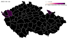 COVID-19 Czech Republic - Cases per capita.svg