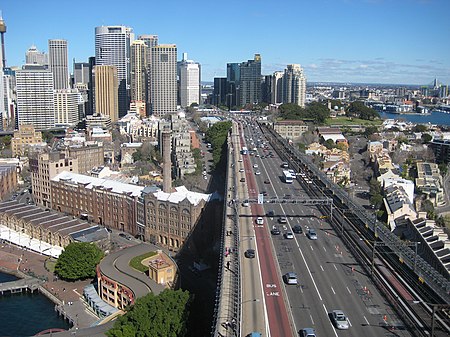 Cahill expressway from bridge