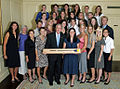 Cal women's crew team at the White House 2007-06-18