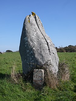 A Menhir de Kerluhir cikk szemléltető képe