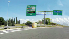 L'uscita dell'Autostrada A1 a Fiano Romano