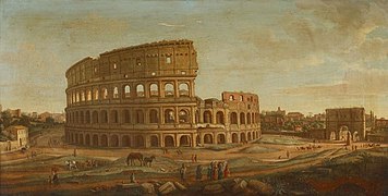 different from: View of the Colosseum, Rome 