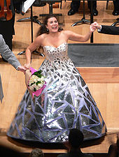 Bartoli after a concert performance of La Cenerentola at the Salle Pleyel, 2008