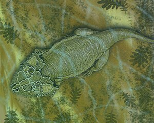 Life picture of Chalcosaurus lukjanovae