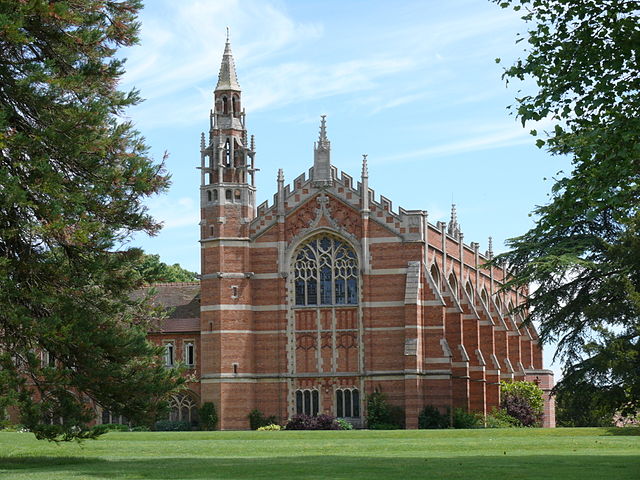 West front and spire of the College Chapel