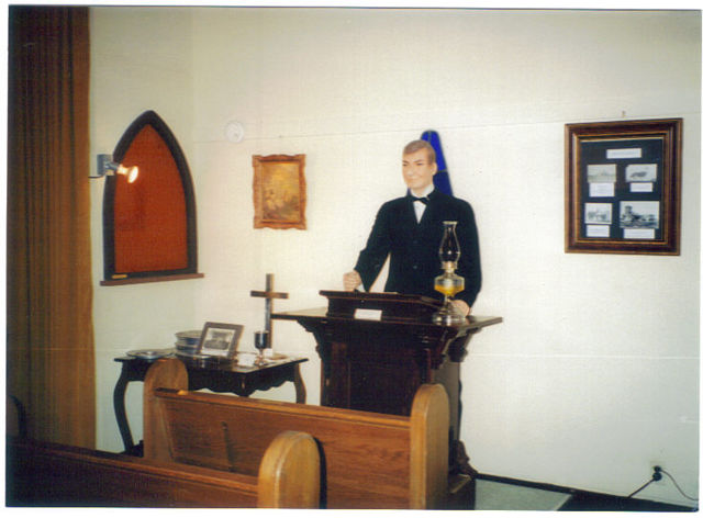 Model chapel in White Deer Museum