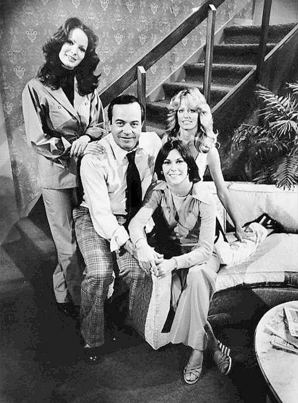 John Bosley with the first generation of Angels in 1977.