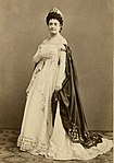 Charlotta Strandberg i titelrollen på Dramaten 1865