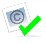 File:Checked copyright icon.svg