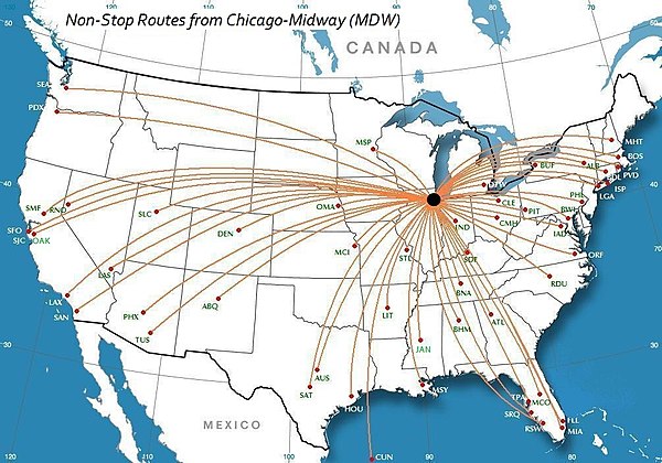 Midway Airport serves the South Side with connections to the nation and the world.