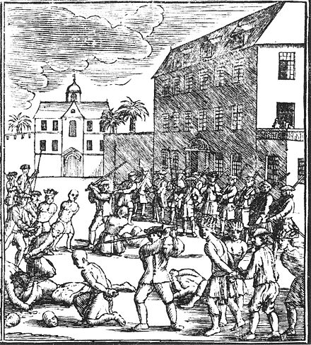 Chinese prisoners were executed by the Dutch in Batavia on 10 October 1740.