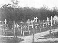 Le cimetière militaire dédicacé par le Rev. Pitt Owen le 19 mars 1918.