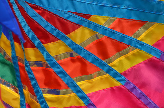 Closeup of a kite