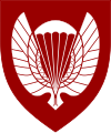 Coat of arms of the Norwegian Army Parachute Ranger School.svg