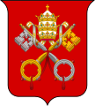Gules two keys in saltire argent and or (Coats of arms of the Holy See and Vatican City)