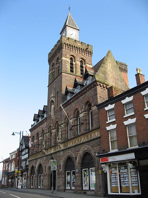 Congleton Town Hall, completed 1866