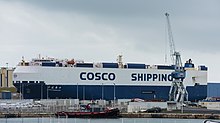 COSCO Shipping Shengshi, a vehicles carrier ship, Sete, 2018 Cosco Shengshi (ship, 2011), Sete 02.jpg