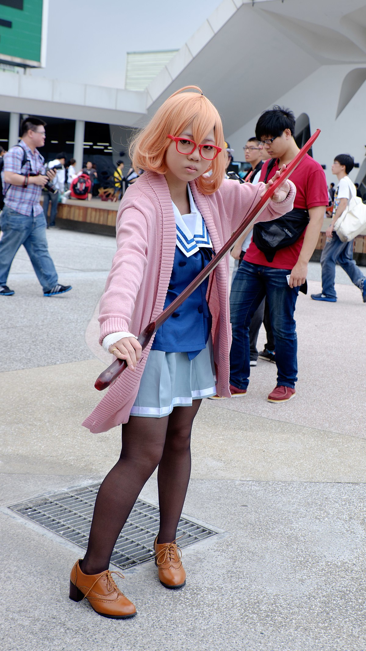 File:Cosplayer of Mirai Kuriyama, Beyond the Boundary at CWT38 20141213.jpg  - Wikimedia Commons