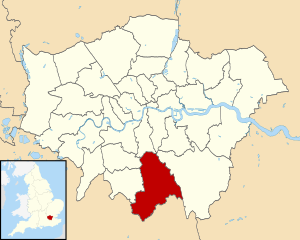 Croyden London, map
