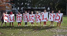 Cumberland residents who led Cumberland to Second place in the OUSA Capping Parade Competition in 2008 Cumberland Cards.jpg