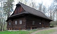 Chałupa z Wielkich Karlowic - Milonowa English: Farmhouse from Velke Karlovice _ Milonov