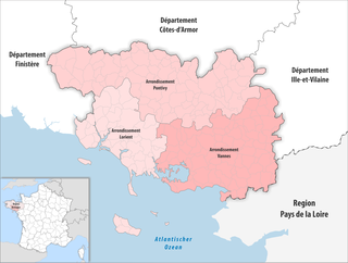<span class="mw-page-title-main">Arrondissements of the Morbihan department</span>