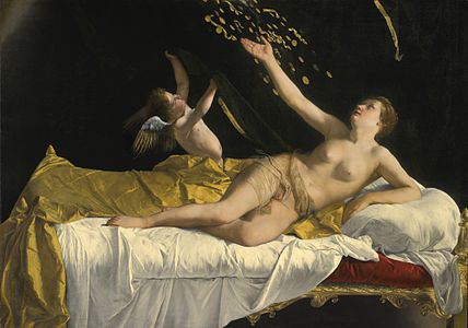 Danaë بواسطة- Orazio Gentileschi -1621–23.