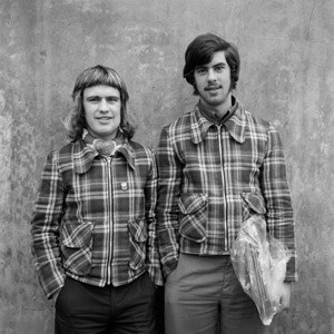 Double portrait from Barrow-in-Furness taken in October 1974 by Daniel Meadows. One of a series of portraits (sometimes referred to as National Portra