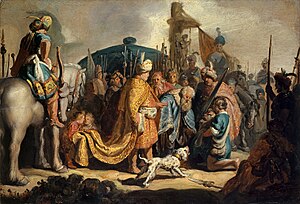 David übergibt Goliaths Haupt dem König Saul (Rembrandt van Rijn)