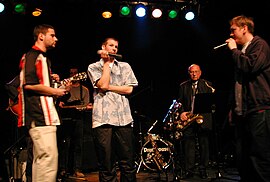 DeWieners & Band at a concert at Porgy & Bess in Vienna (2003)