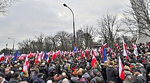 La manifestation du KOD le 19 décembre 2015 à Varsovie.