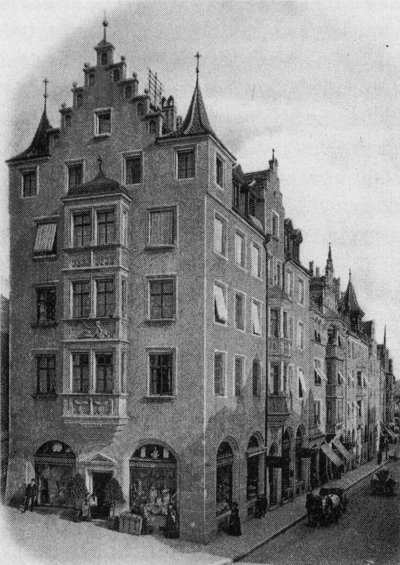 Deutsches Haus Tübingen Lustnauer Tor 4 von C. Walther vor 1914.png