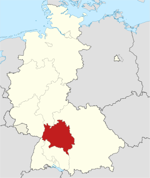 Вюртемберг-Баден на карте