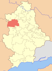 Distretto di Dobropillja – Mappa