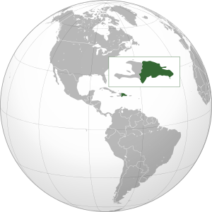 Description de l'image Dominican Republic (orthographic projection).svg.