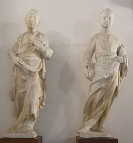 Donatello y Nanni di Banco, profetas desde la puerta del almendro.JPG