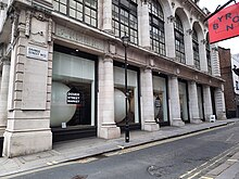 A picture of Dover Street Market in its current location in London Dover Street Market Orange Street.jpg