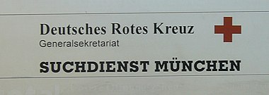 DRK Suchdienst München (Schild)