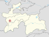 Dushanbe in Tajikistan (special marker).svg