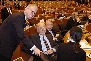 Lors d’un congrès d’un Parti populaire européen (PPE) en 2004 à Bruxelles.