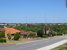 View southeast from Rannoch Circle towards the Perth CBD